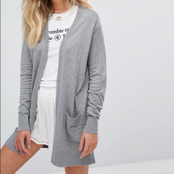 Abercrombie & Fitch Sweaters - Abercrombie & Fitch Gray Cardigan